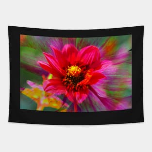 Dahlia, Dahlia, abstract, colorful, flower, bloom Tapestry