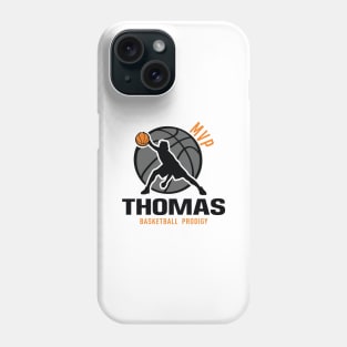 Thomas MVP Custom Player Basketball Prodigy Your Name Phone Case