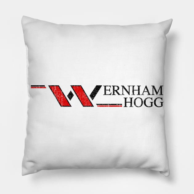 Wernham Hogg (Variant) Pillow by huckblade