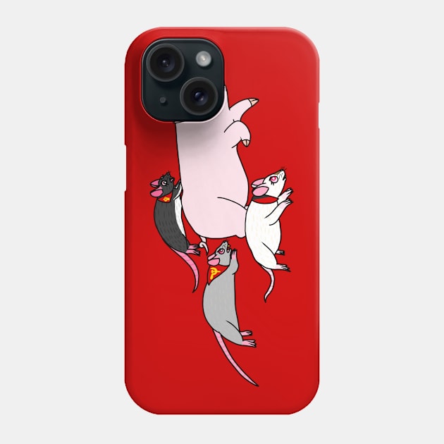 Don't Panic: Organize! (Full Color Version 2) Phone Case by Rad Rat Studios