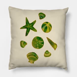 Beach Treasures - Green Pillow