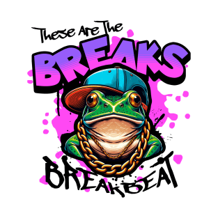 BREAKBEAT  - These Are The Breaks Frog (black/pink) T-Shirt