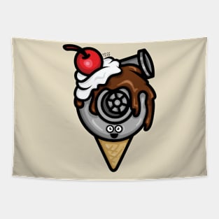 Cutest Turbo - Chocolate Ice Cream Tapestry