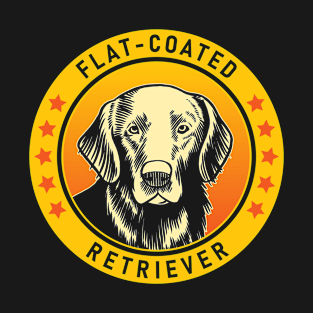 Flat-Coated Retriever Dog Portrait T-Shirt