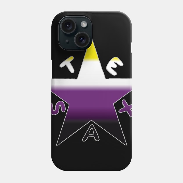 Texas Pride-Nonbinary-Textless Phone Case by SoulrEclips