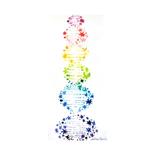 Colorful rainbow DNA T-Shirt