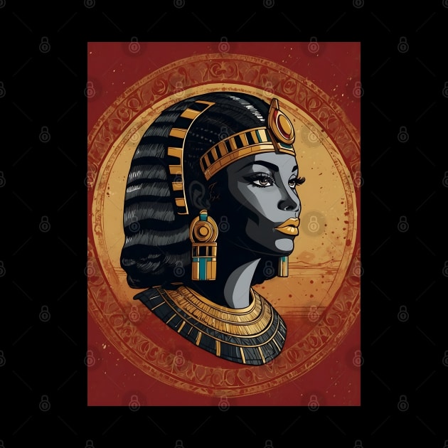 Black Cleopatra Artwork by VivaLaRetro