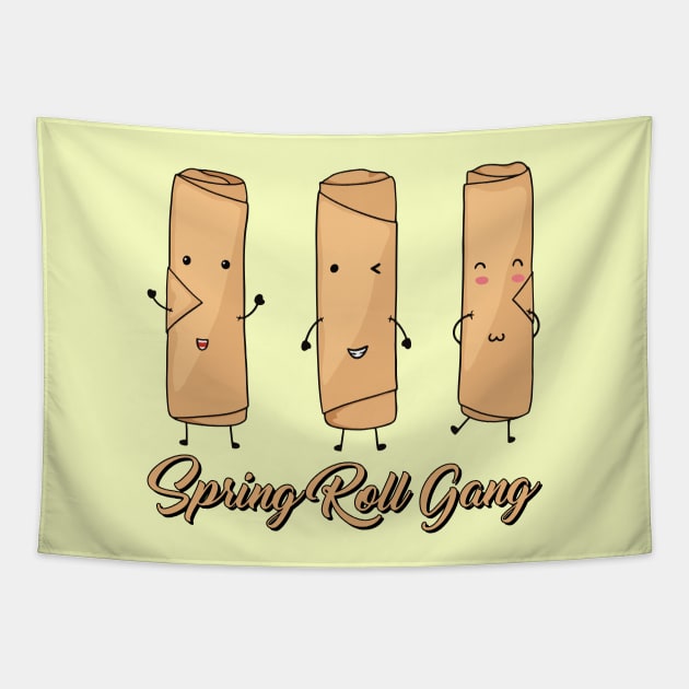 Spring Roll Gang Tapestry by Ratatosk