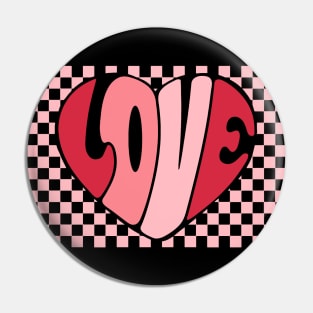 Love Heart Happy Valentines Day Pin