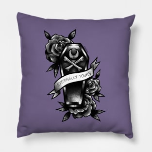 eternally yours (grayscale) Pillow