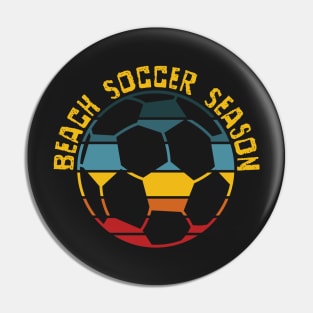 Summer Beach Soccer Season Pin