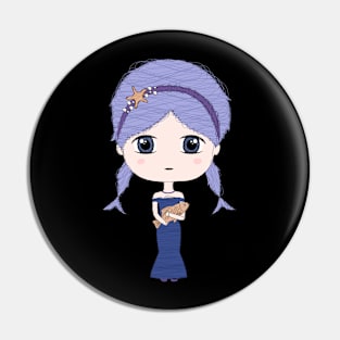 Pisces Girl Pin