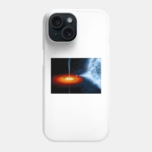 Cygnus X-1 black hole, illustration (C038/9800) Phone Case