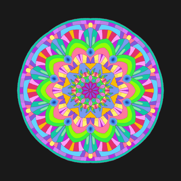 Kaleidoscope Eyes Mandala by HealingHearts17