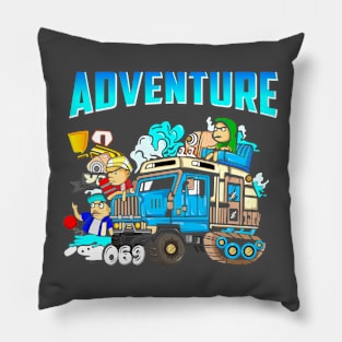 Adventure Illustration Pillow