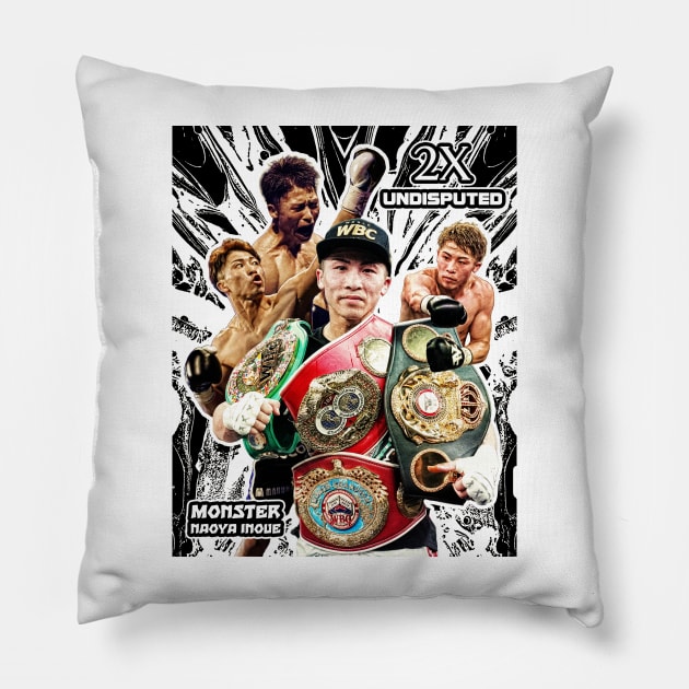 Naoya Inoue - 2x Undisputed Champ Pillow by Vizewls