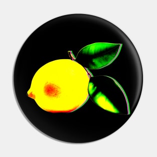 Glitched lemon Pin