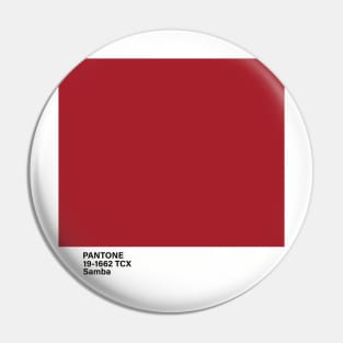 pantone 19-1662 TCX Samba Pin