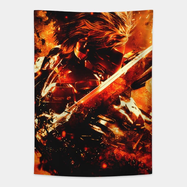 Raiden Jack Tapestry by syanart