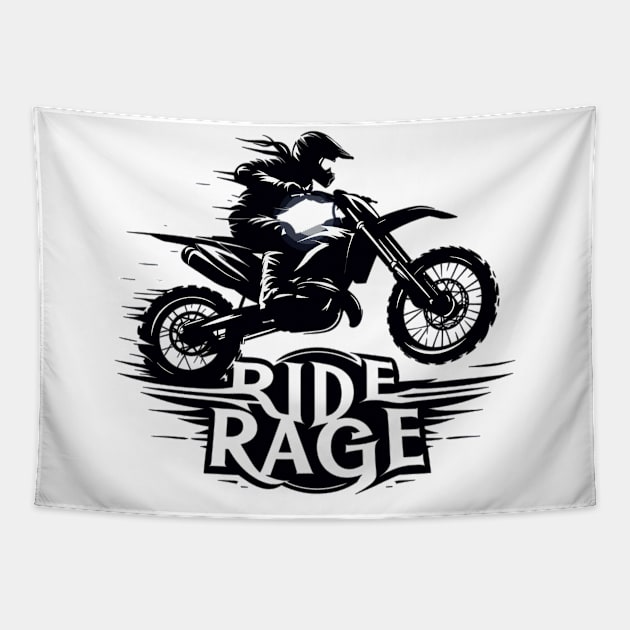 Motocross Tapestry by Vehicles-Art