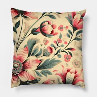 Pink Flowers Pillow