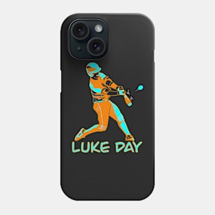 LUKE DAY RETRO BASEBALL PLAYER Phone Case