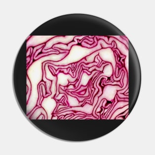 Red Cabbage Design Pattern Pin