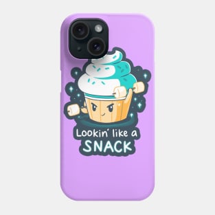 Looking Like a Snack Cute Funny Ice cream Foodie Lover Quote Design Phone Case