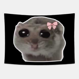 Sad Hamster Meme trauriger Hamster Tapestry