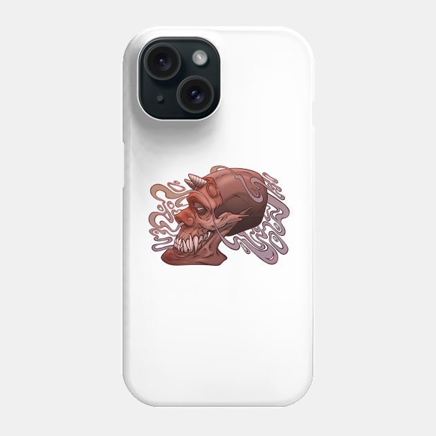 Japanese Skull Phone Case by Graffitidesigner