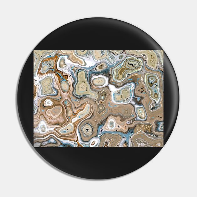 Archaeology - Original Abstract Design Pin by artsydevil