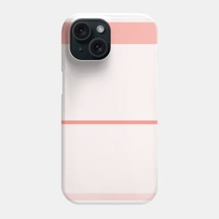 An enchanting tranquility of Very Light Pink, Pale Pink, Pale Salmon and Peachy Pink stripes. Phone Case