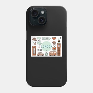 London Icons, Poster Phone Case