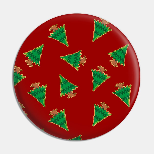 Christmas Tree Pattern Pin by sifis