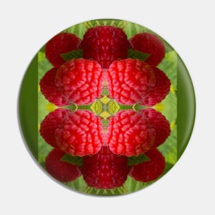 Big Red Raspberries Pin