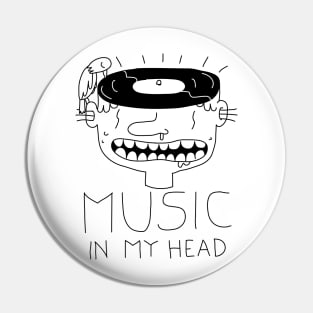 Music in my Head Pin