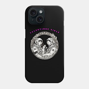 Japanese galentine girls in space Phone Case