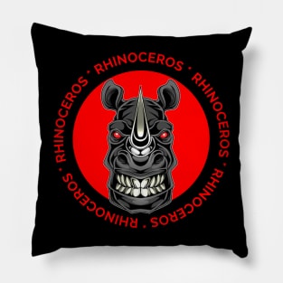 Rhinoceros Circle Pillow