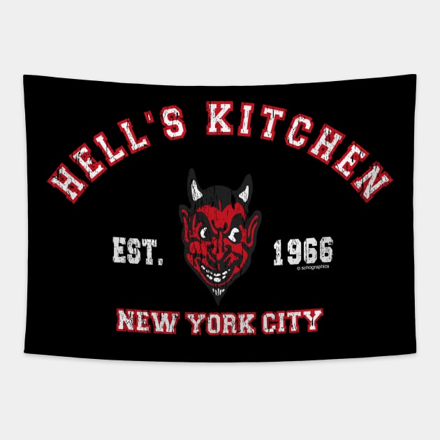 Hell's Kitchen New York Souvenir T-shirt Tapestry by FireflyCreative