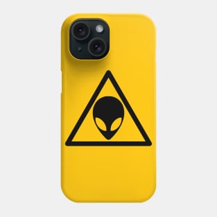 Alien Road Sign Phone Case