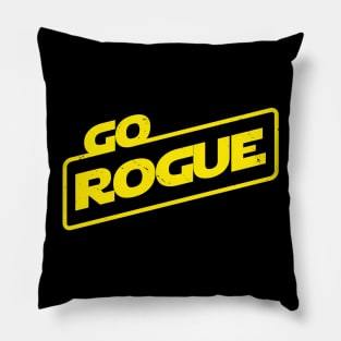 Go Rogue Sci-fi Movie Quote Pillow