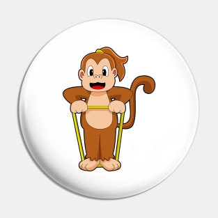 Monkey Gymnastics Fitness band Pin