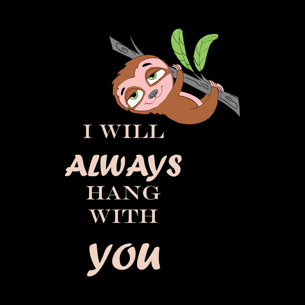 Funny Cute Hanging Sloth by Foxydream