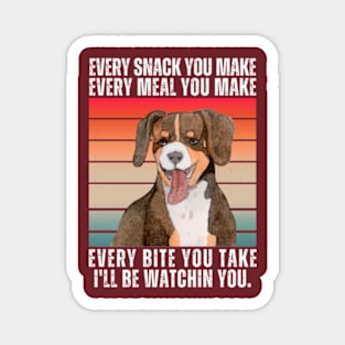 Pointer Dog Every Snack You Make Magnet