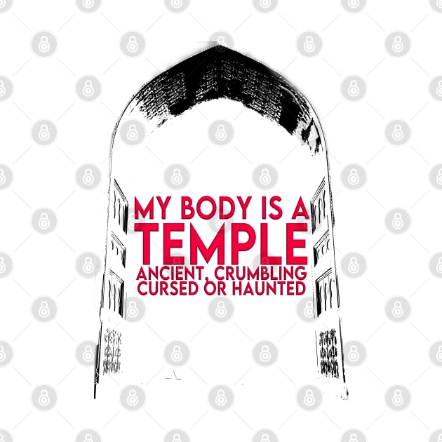 My Body is a Temple, fitness quote. by FasBytes