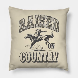 Raised on Country Country Concert T-shirt Pillow