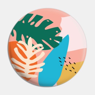 Abstract Plant Art Pin