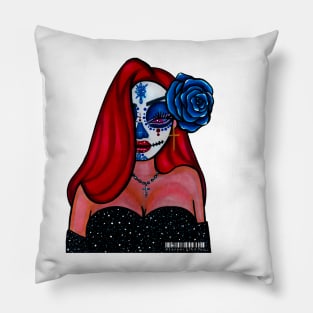 Jessica Rabbit Day of the Dead Pillow