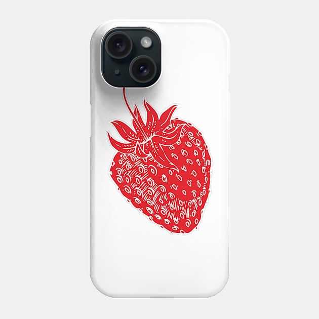 Strawberries Phone Case by deepfuze