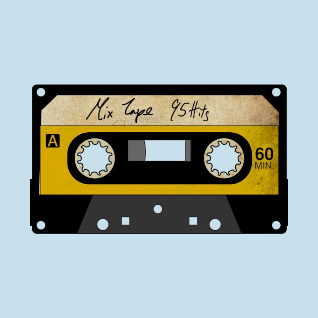 Vintage Cassette Mix Tape by i2studio